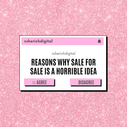 5 Reasons Why Sale for Sale is BAD