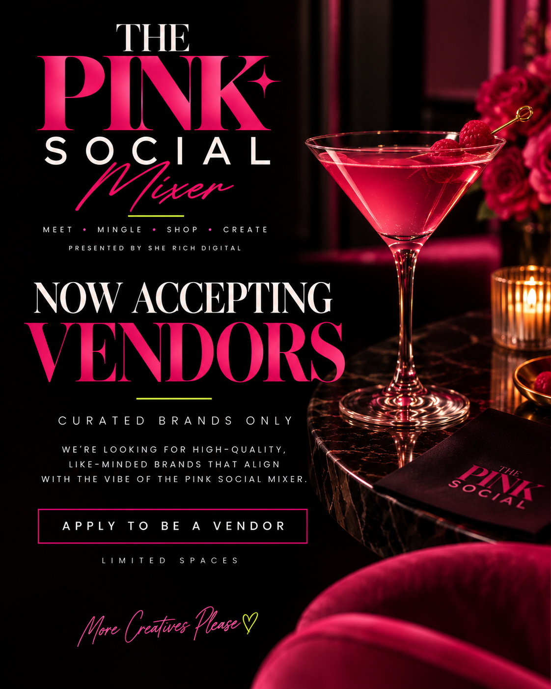 The Pink Social Mixer: Vendor Spot
