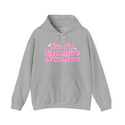 "Yes I’m Expensive Now Move" Pullover Hoodie
