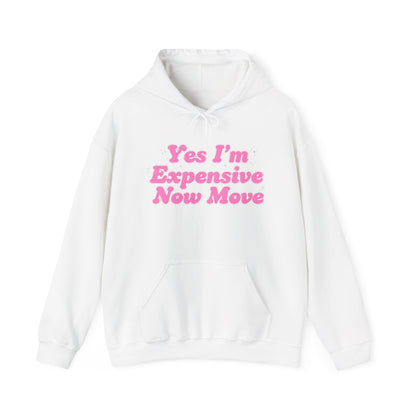 "Yes I’m Expensive Now Move" Pullover Hoodie