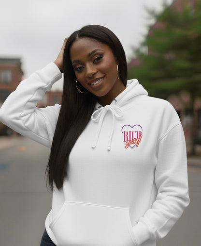 Rich Girl Pullover Hoodie – $45