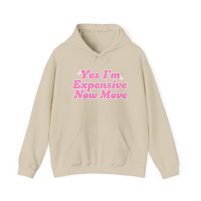 "Yes I’m Expensive Now Move" Pullover Hoodie