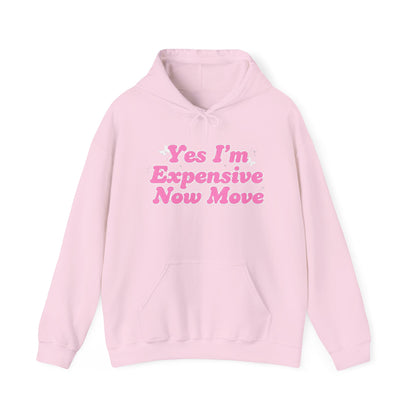 "Yes I’m Expensive Now Move" Pullover Hoodie
