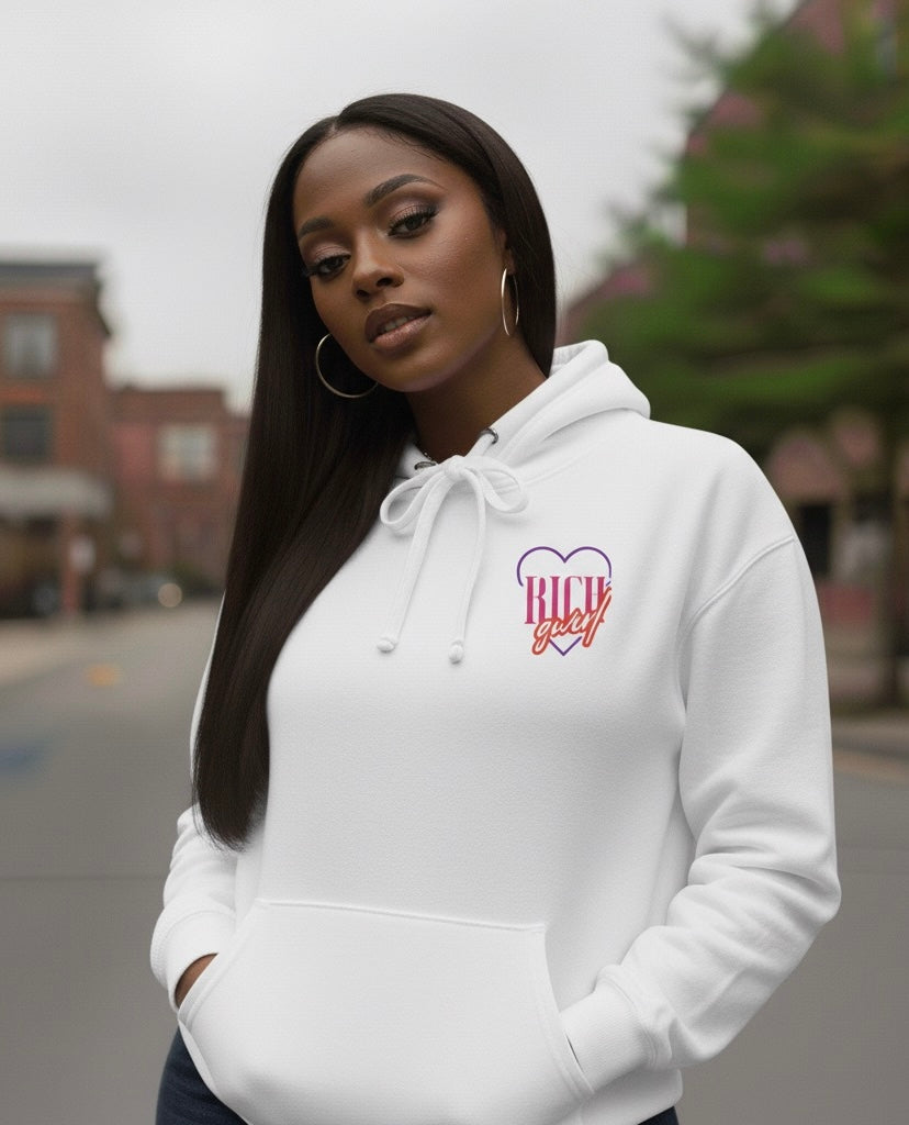 Rich Girl Pullover Hoodie – $45