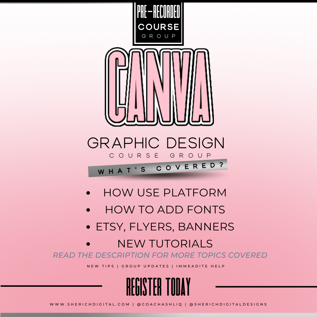 Canva Course, Tutorials & Resources Group (Private Community) - $8.88/year